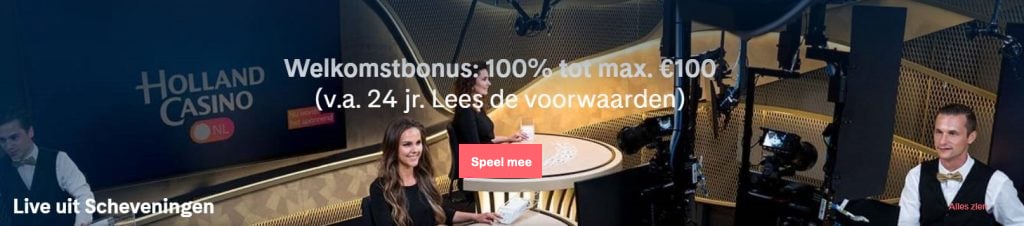 Holland Casino Online welkomstbonus