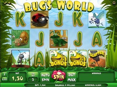 bug's world videoslot