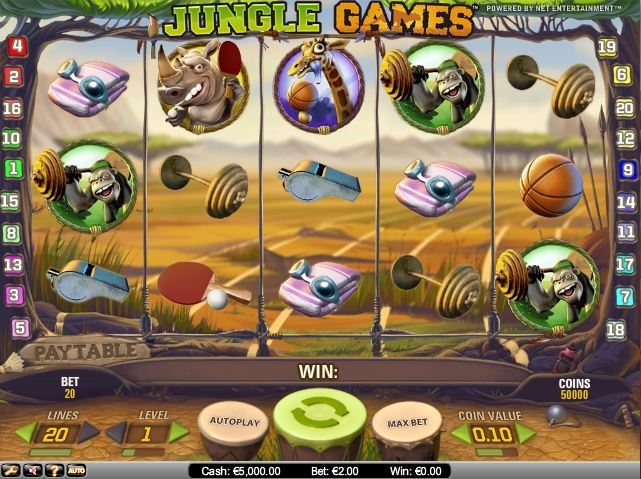 Jungle games videoslot