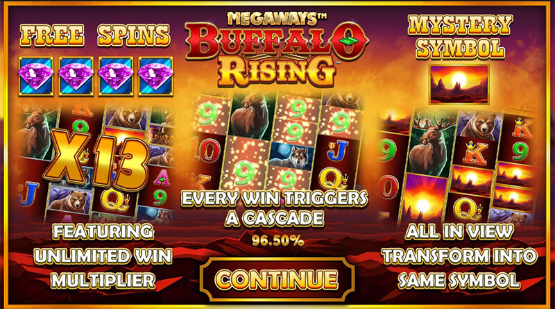 Buffalo Rising Megaways features