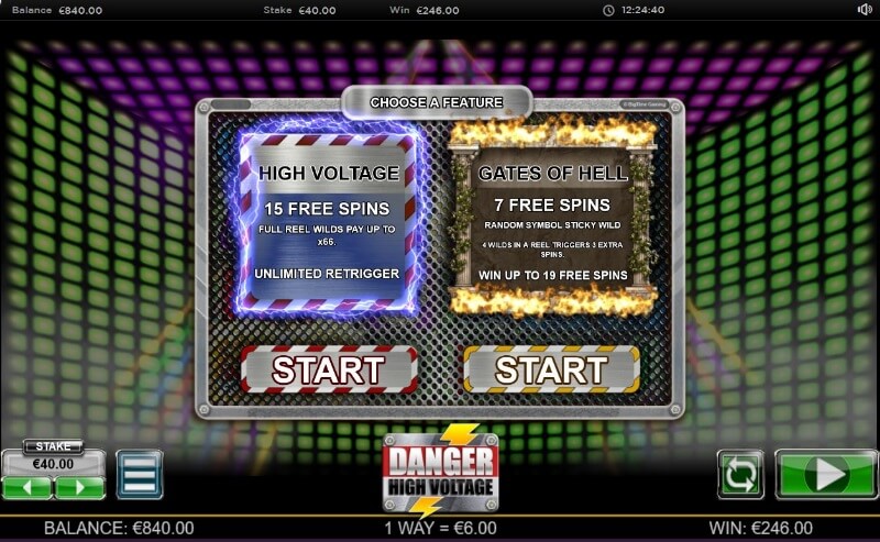 Danger: High Voltage Megaways free spins