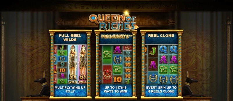 Queen of Riches Megaways features