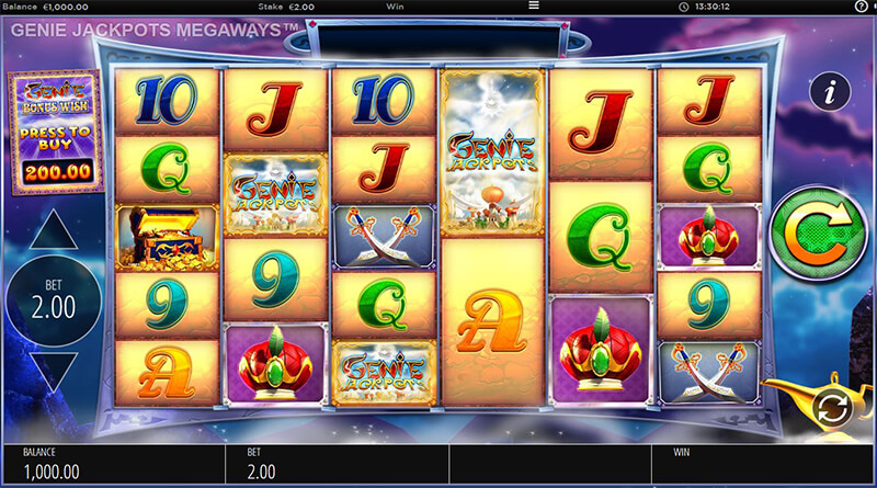 Genie Jackpots Megaways videoslot