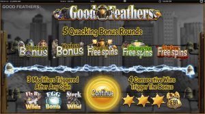 Good Feathers features