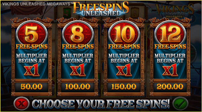 Vikings Unleashed Megaways free spins