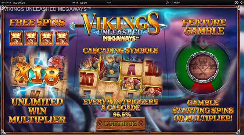 Vikings Unleashed Megaways features