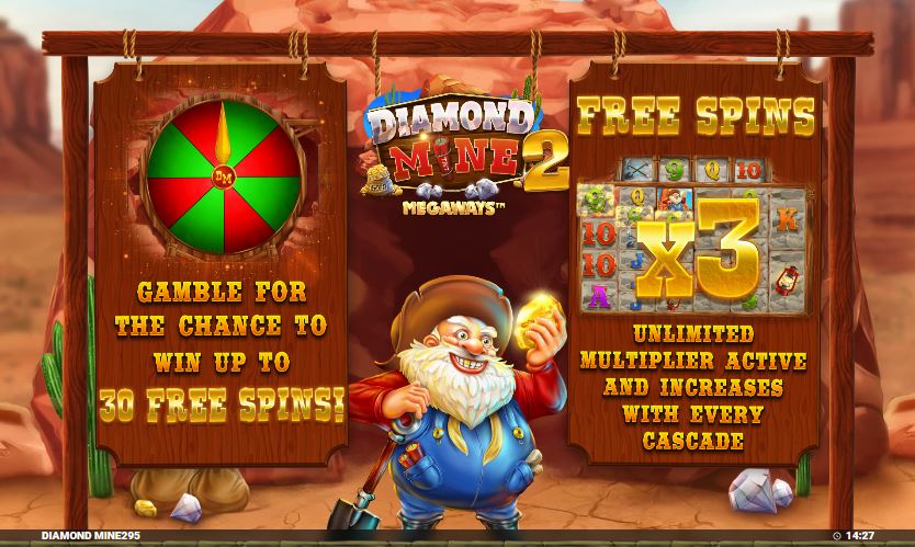 Diamond Mine Megaways 2 features