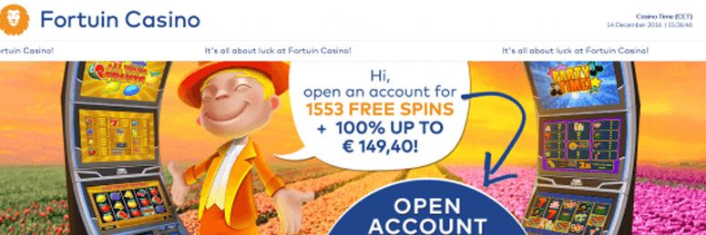 Welkomstbonus Fortuin Casino