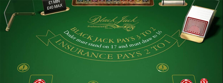 Blackjack professional series