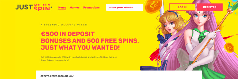Just Spin Casino Bonus Codes