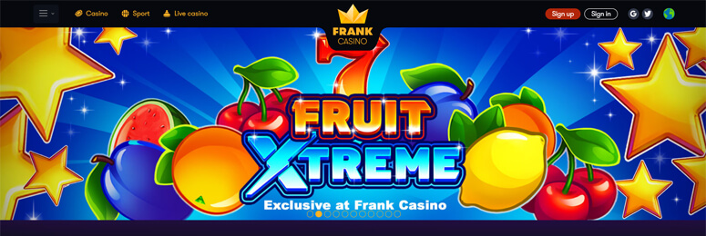 Frank casino fruit xtreme