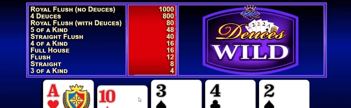 Deuces Wild videopoker