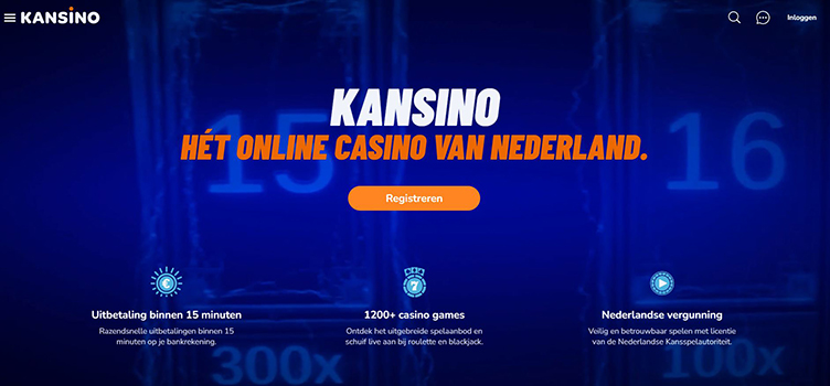 Kansino registratie