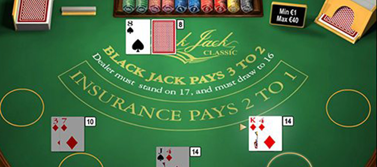 blackjack kaart nemen of passen