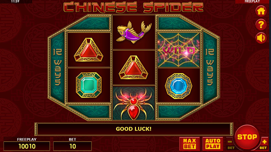 chinese spider videoslot amatic