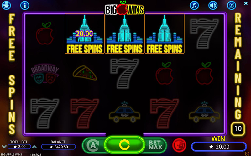 Big Apple Wins free spins