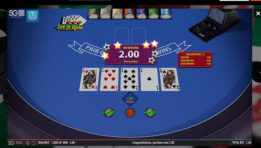 let it ride poker online nitrocasino