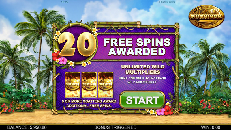 survivor megaways free spins btg