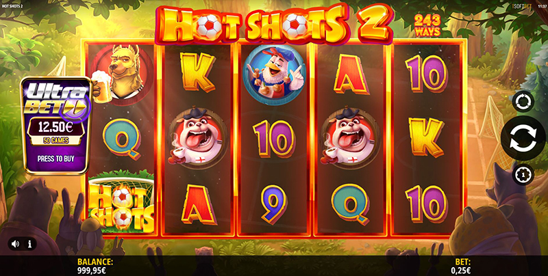 Hot Shots II videoslot iSoftBet