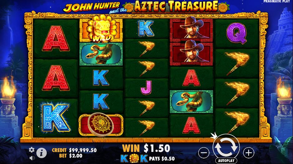 John Hunter and the Aztec of Treasure wild