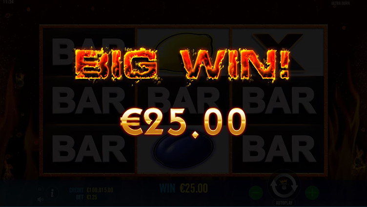 Ultra Burn big win lucky days casino
