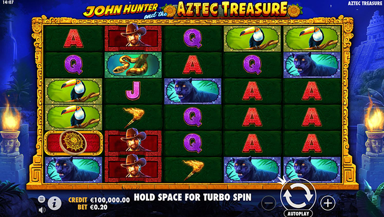 john hunter and the aztec of treasure videoslot