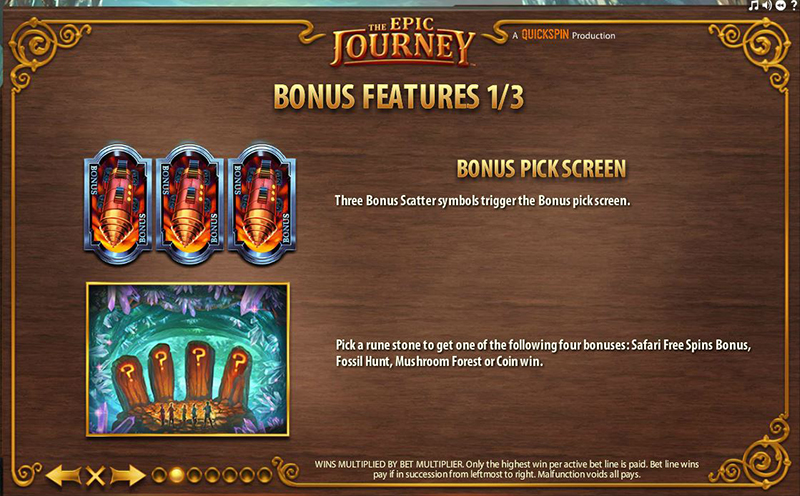 the epic journey bonus features