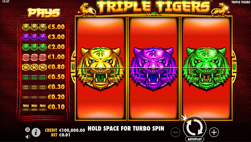 triple tigers videoslot