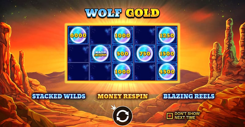 wolf gold money re-spin