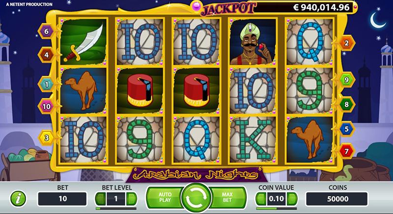 Arabian Nights jackpot slot