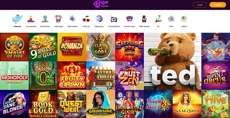 BooCasino casino games