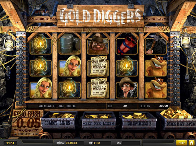 Gold Diggers videoslot