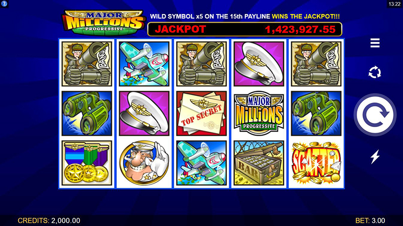 Major Millions jackpot slot