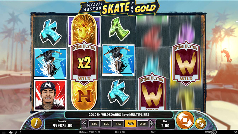 Nyjah Huston skate for gold multiplier