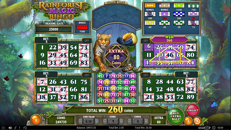 Rainforest Magic Bingo Play'n GO