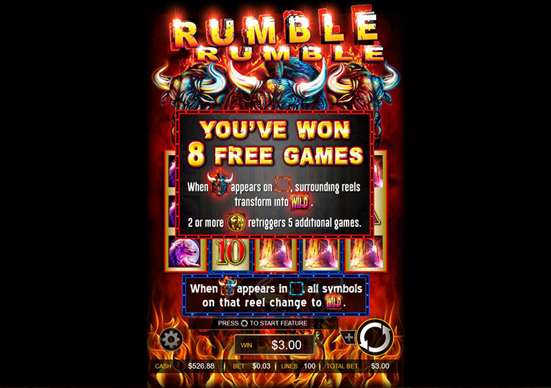 Rumble Rumble coin scatter
