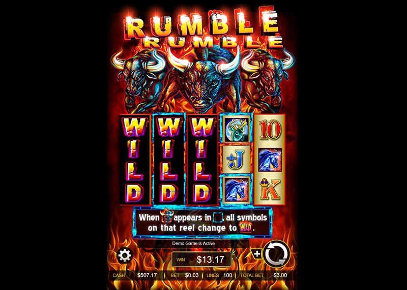 Rumble Rumble fire bull wild