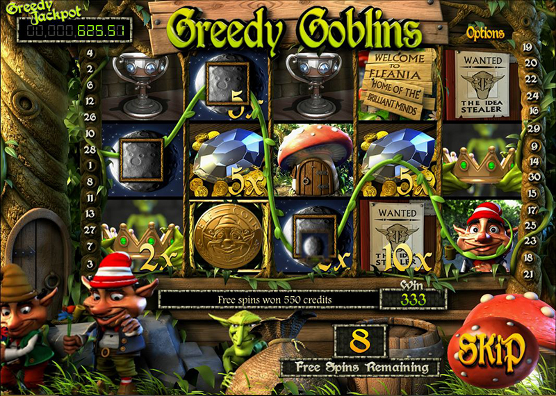 greedy goblins free spins