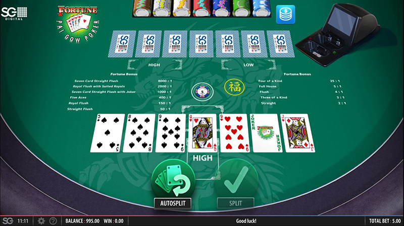 online pai gow poker joker