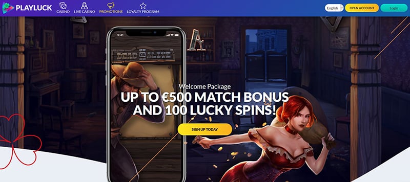 welkomstpakket playluck casino