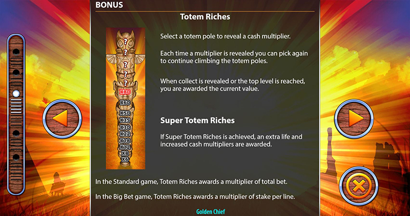 Golden Chief totem multiplier