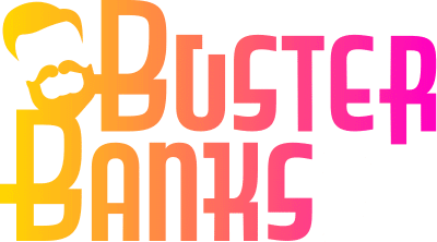 busterbanks logo wit