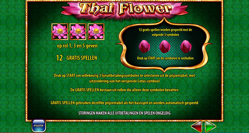 thai flower free spins