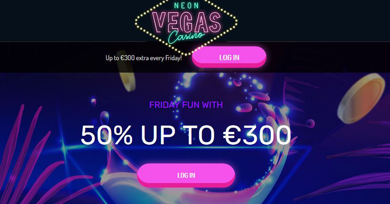 Vrijdag bonus NeonVegas Casino