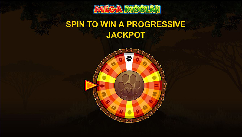 Mega Moolah spin to win