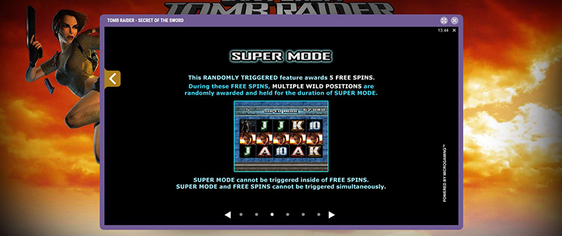 Tomb Raider Secret of the Sword super mode
