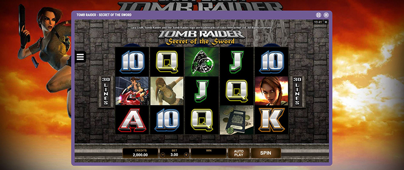 Tomb Raider Secret of the Sword videoslot
