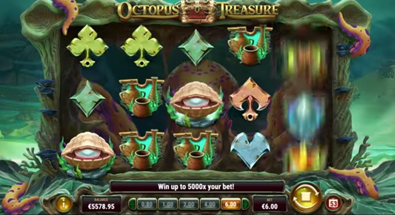 octopus treasure videoslot