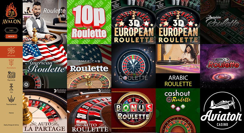 Avalon78 Casino roulette games