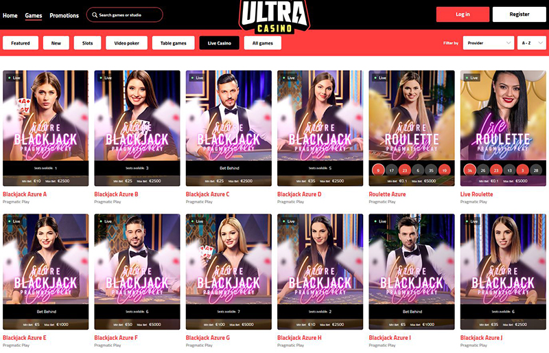 ultra casino live casino